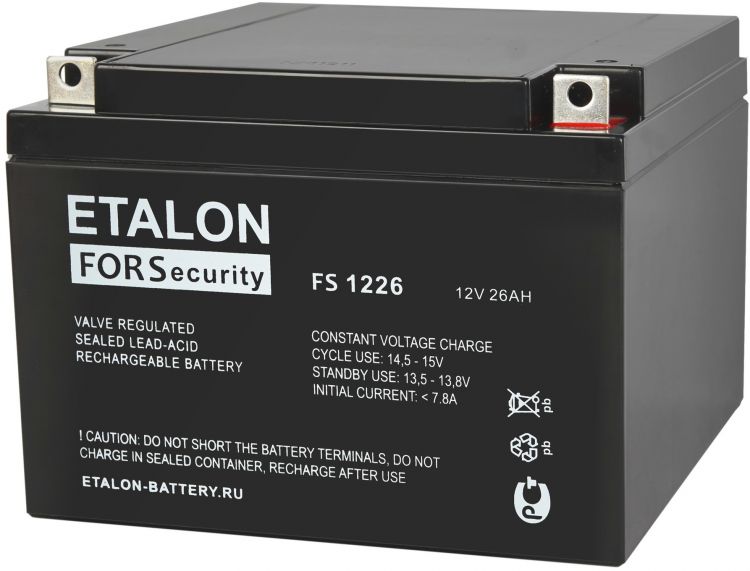Аккумулятор ETALON FS 1226 12В 26Ач - фото 1