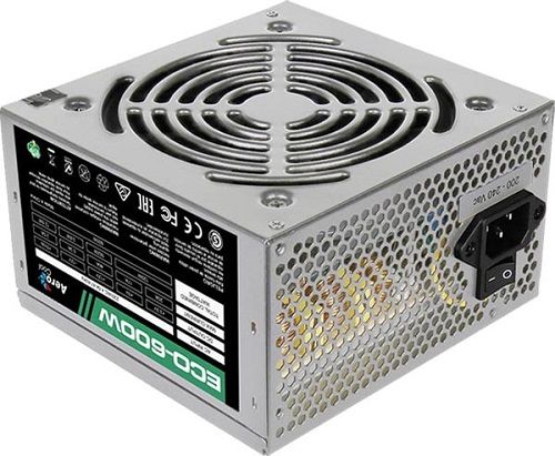 Блок питания ATX AeroCool ECO-600W 4710700957905 ATX 23 600W 120mm fan Box 265600₽