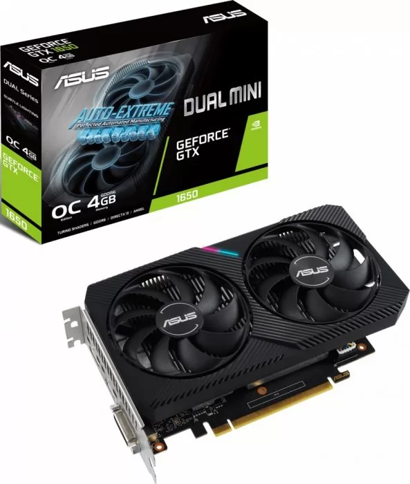 ASUS GeForce GTX 1650 DUAL MINI OC (DUAL-GTX1650-O4GD6-MINI)