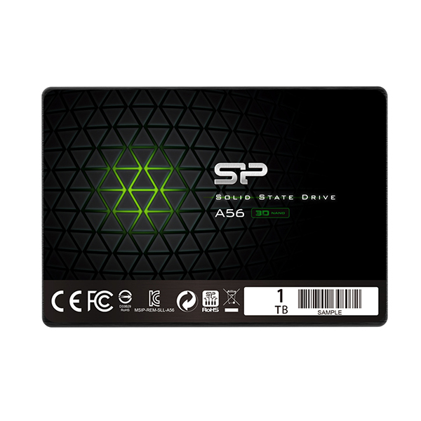 Накопитель SSD 2.5'' Silicon Power SP001TBSS3A56A25 Ace A56 1TB 3D NAND TLC 560/530MBs 7mm черный накопитель ssd silicon power a56 1tb sp001tbss3a56a25