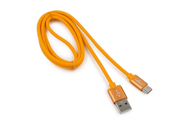 

Кабель интерфейсный USB 2.0 Cablexpert CC-S-USBC01O-1M AM/Type-C, серия Silver, длина 1м, оранжевый, блистер, CC-S-USBC01O-1M