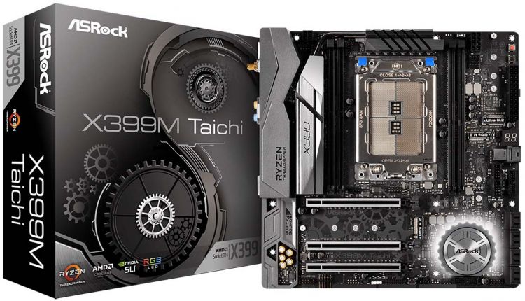 

Материнская плата mATX ASRock X399M TAICHI TR4,AMD X399,8*DDR4(3600),8*SATA 6G RAID,4*M.2,3*PCI-E,7.1CH,2*GLan,Wi-Fi/BT,14*USB 3.1/Type-C,RGB RTL, X399M TAICHI