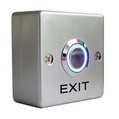 Кнопка Tantos TS-CLACK light выхода накладная, металическая, с подсветкой