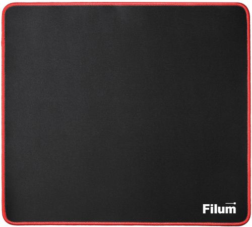 Коврик игровой для мыши Filum FL-MP-M-GAME черный, оверлок, размер “M”- 360*270*3 мм, ткань+резина.