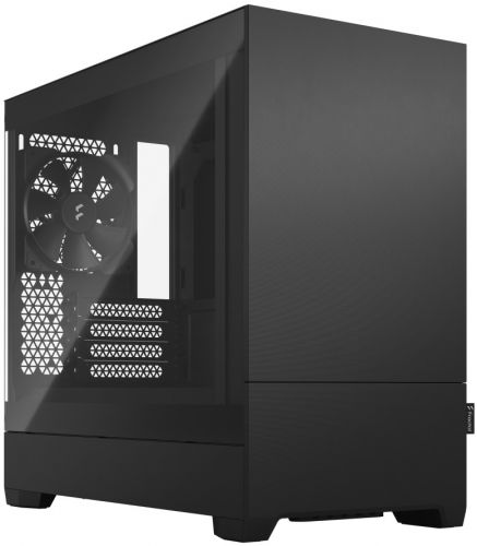 Корпус mATX Fractal Design Pop Mini Silent Black TG Clear Tint черный, без БП, 2*USB 3.0, audio, размер Mini Tower