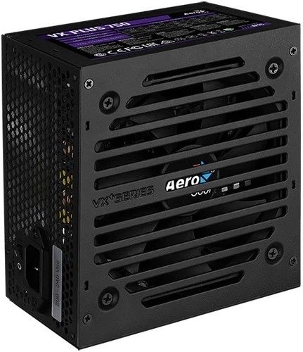 Блок питания ATX AeroCool VX PLUS 750 4713105962802 750W (20/24+4 SATA+3 PATA+6/2x8 pin, вентилятор