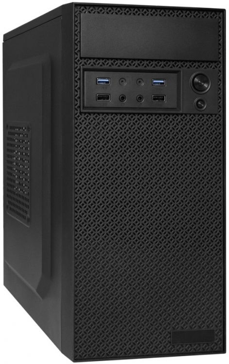 Корпус mATX Exegate Minitower BAA-109U2 EX291274RUS черный, БП 450W, 2*USB 2.0, 2*USB 3.0, audio