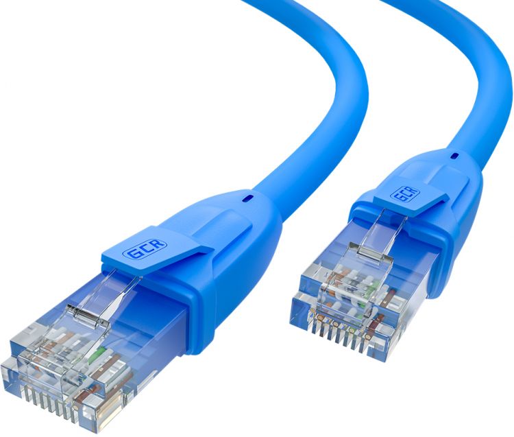 

Кабель патч-корд U/UTP 6 кат. 2м Greenconnect GCR-52402 прямой, синий, 24 AWG, литой, ethernet high speed, RJ45, T568B, GCR-52402