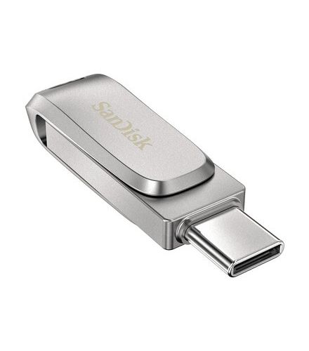 Накопитель USB 3.1 512GB SanDisk Ultra Dual Drive Luxe SDDDC4-512G-G46 серебристый