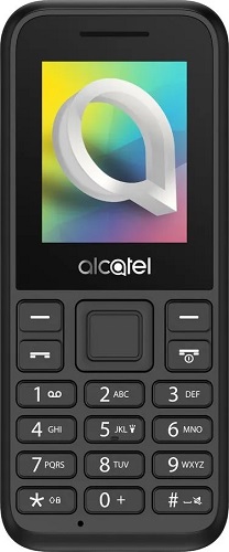 Мобильный телефон Alcatel 1068D 1.8, 128x160, черный моноблок, 2 Sim, 0.08Mpix, GSM900/1800, MP3, FM, microSD max32Gb