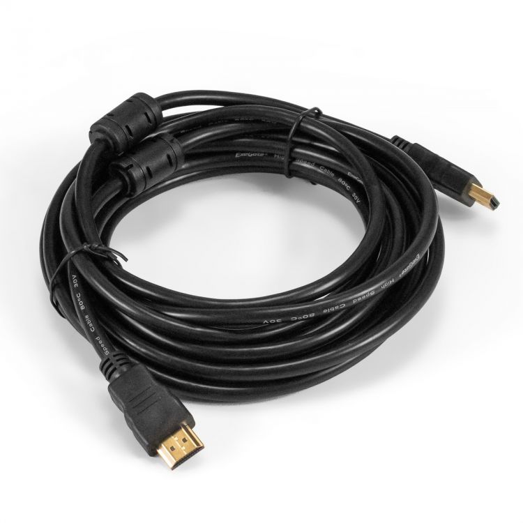 

Кабель HDMI Exegate EX-CC-HDMI-5.0F EX294691RUS (19M /19M, 5м, v1.4b, ферритовые кольца, позолоченные контакты), EX-CC-HDMI-5.0F