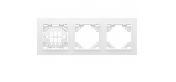 

Рамка EKF ERM-G-303-10 3-м Минск горизонтальная бел. Basic, ERM-G-303-10