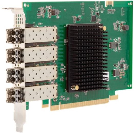 

Адаптер Broadcom LPE31004-M6 Gen 6 (16GFC), 4-port, 16Gb/s, PCIe Gen3 x8, LC MMF 100m, трансиверы установлены, LPE31004-M6