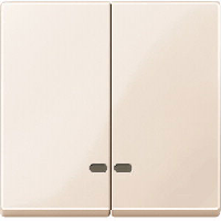 Клавиша Schneider Electric MTN3420-0344 Merten 2-ая с подсветкой, термопласт, IP20 (бежевый глянцевый)