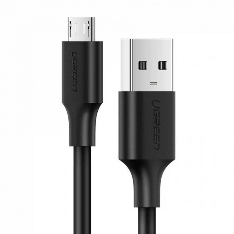 

Кабель интерфейсный UGREEN US289 USB 2.0 A to Micro USB Nickel Plating, длина: 0,5м, цвет: черный, US289