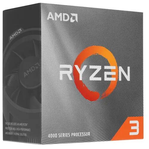 Процессор AMD Ryzen 3 4100 100-100000510BOX Zen 2 4C/8T 3.8-4.0GHz (AM4, L3 4MB, 7nm, TDP 65W) Box - фото 1