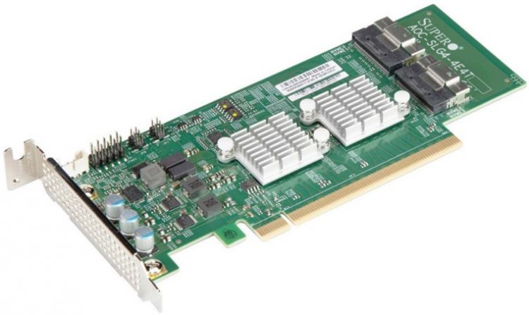 

Плата расширения Supermicro AOC-SLG4-4E4T-O 4*internal NVMe, PCI Express 4.0 x16, AOC-SLG4-4E4T-O