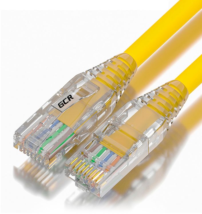 

Кабель патч-корд U/UTP 6 кат. 10м Greenconnect GCR-55433 желтый, коннектор ABS, 24 AWG, ethernet high speed 10 Гбит/с, RJ45, T568B, GCR-55433