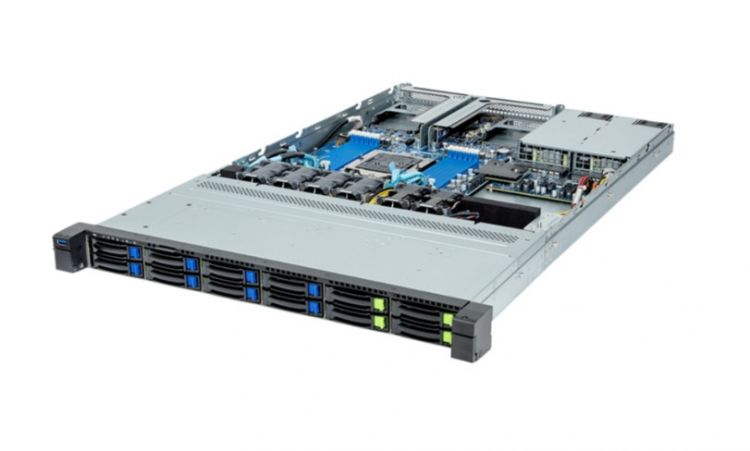 

Серверная платформа 1U GIGABYTE R163-Z32-AAC2 (SP5, 12*DDR5 (4800), 4*2.5" Gen4 NVMe HS, 8*2.5" SATA/SAS HS, M.2, 2*PCIE, 2*OCP, Glan, Mlan, 2*1300W,, R163-Z32-AAC2