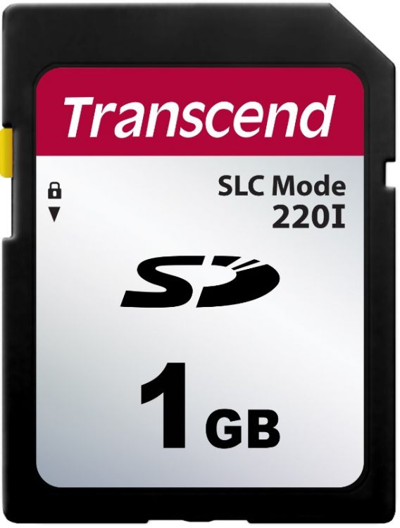 Промышленная карта памяти SDHC 1GB Transcend TS1GSDC220I 220I, 22/20MB/s, 63TBW