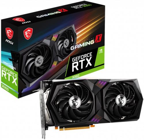 

Видеокарта PCI-E MSI GeForce RTX 3060 GAMING X (RTX 3060 GAMING X 12G), GeForce RTX 3060 GAMING X (RTX 3060 GAMING X 12G)