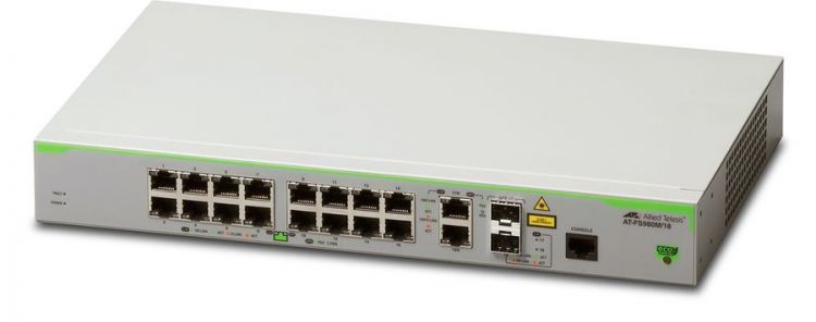 

Коммутатор Allied Telesis AT-FS980M/18 16x10/100T ports and 2xCombo ports (100/1000X SFP or 10/100/1000T Copper), AC power, AT-FS980M/18