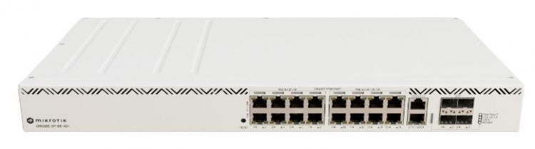 

Коммутатор PoE Mikrotik CRS320-8P-8B-4S+RM Cloud Router Switch with dual-core 800 MHz CPU, 256 MB RAM, 98DX226S switch chip, 17 x Gigabit Eth ports (8, CRS320-8P-8B-4S+RM