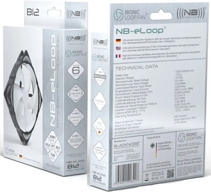 Noiseblocker BionicLoopFan B12-PS