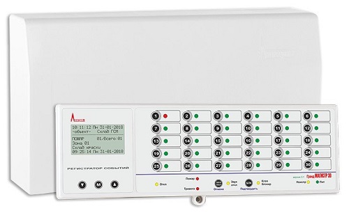 Прибор Гранд Магистр 8 (версия 3.1) охранно-пожарной сигнализации (с РИП), комплект: системный блок, выносная клавиатура с большим дисплеем цена и фото