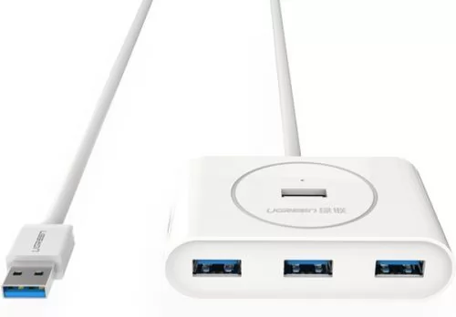 Ugreen USB Hub. Хаб Ugreen cr113 (20290) USB 3.0 Hub. Длина 0,5 м. цвет: черный. Разветвитель USB 3.0 4-Port с доп питанием. 20291 Ugreen.