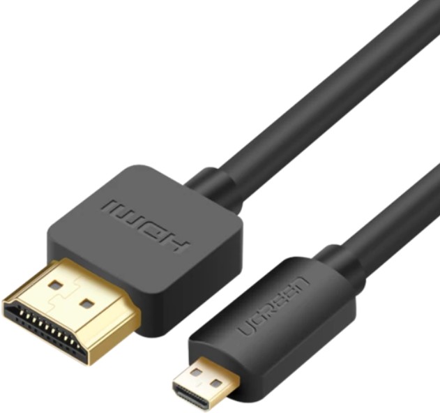 

Кабель интерфейсный UGREEN HD127 Micro HDMI to HDMI, длина: 2м, цвет: черный, HD127