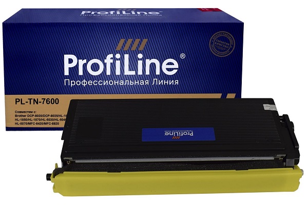 

Картридж ProfiLine PL-TN-7600 для Brother DCP-8020/DCP-8025/HL-1650/HL-1670/HL-1850/HL-1870/HL-5030/HL-5040/HL-5050/HL-5070/MFC-84, PL-TN-7600