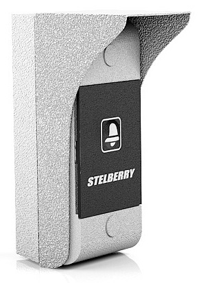 

Переговорное устройство Stelberry S-125 антивандальная абоненская панель с защитным козырьком и кнопкой "Вызов". Класс защиты IP-64., S-125