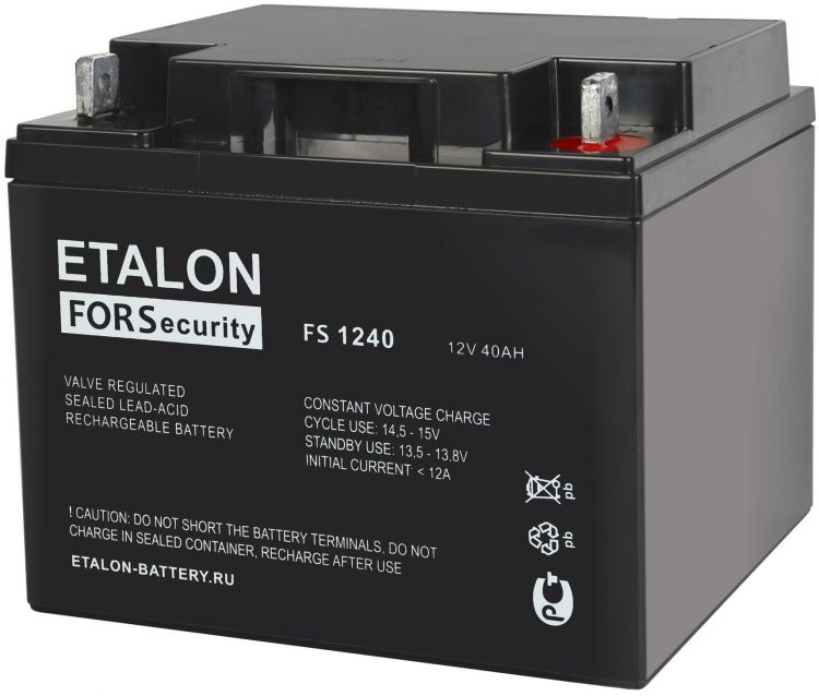 Аккумулятор ETALON FS 1240 12В 40Ач - фото 1