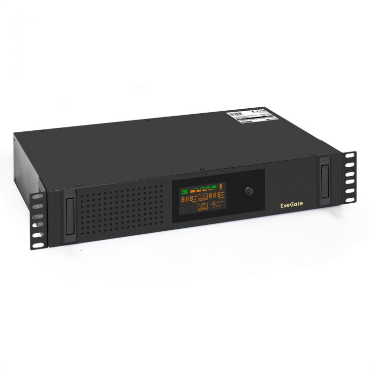 

Источник бесперебойного питания Exegate ServerRM UNL-2000.LCD.AVR.2SH.3C13.USB.2U EX293851RUS 2000VA/1200W, Color LCD, AVR, 2*Schuko+3*C13, USB, 2U, у, ServerRM UNL-2000.LCD.AVR.2SH.3C13.USB.2U