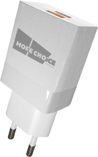 Зарядное устройство сетевое More Choice NC24m 2*USB 2.1A для micro USB White, цвет белый