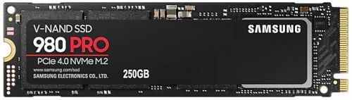 Накопитель SSD M.2 2280 Samsung MZ-V8P250BW 980 PRO 250GB PCIe Gen 4.0 x4 NVMe V-NAND 3-bit MLC 6400/2700MB/s IOPs 500K/600K MTBF 1.5M