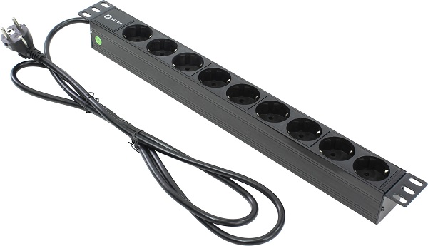 

Блок розеток 19, 9 розеток 5bites PDU919P-02 PVC, 1U, 2M*3G*1.5MM2, VDE, PDU919P-02