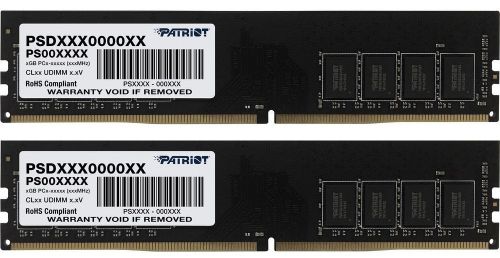 Модуль памяти DDR4 32GB (2*16GB) Patriot Memory PSD432G3200K Signature Line PC4-25600 3200MHz CL22 1