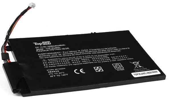 

Аккумулятор для ноутбука HP TopOn TOP-EL04XL TouchSmart 4, Envy 1000, 4-1000 Series. 14.8V 3200mAh 48Wh. PN: HSTNN-UB3R, EL04XL, TPN-C102, 681879-121, TOP-EL04XL