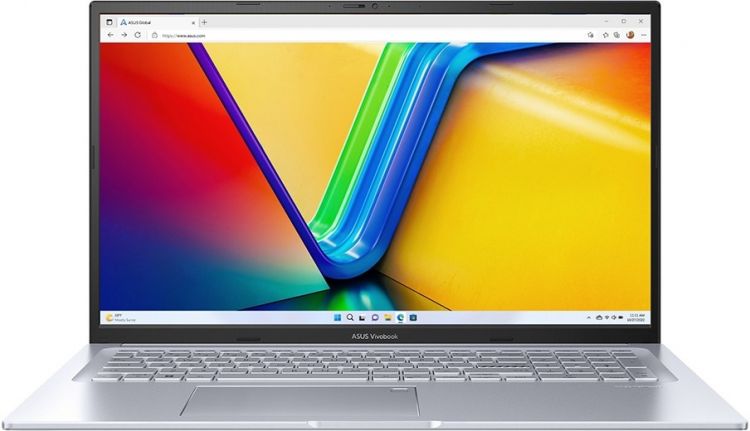 

Ноутбук ASUS VivoBook 17X M3704YA-AU086 90NB1191-M003P0 Ryzen 5 7530U/8GB/512GB SSD/Radeon graphics/17.3" FHD IPS/DOS/transparent silver, VivoBook 17X M3704YA-AU086