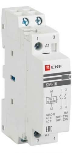 

Контактор модульный EKF km-1-16-20, km-1-16-20