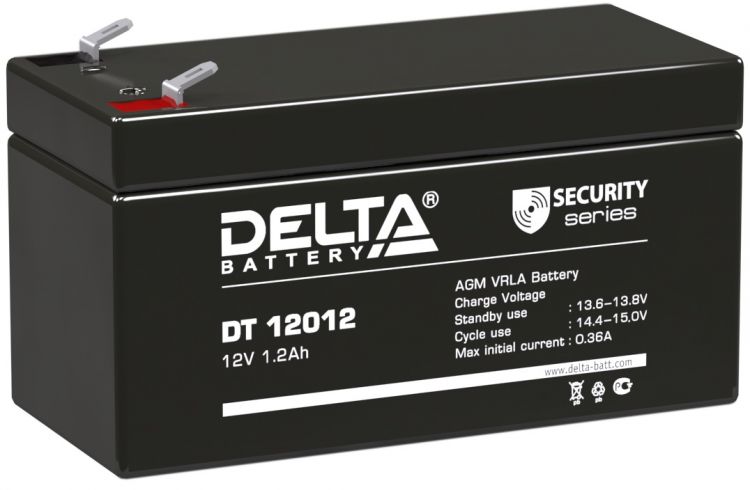 Батарея Delta DT 12012 12В, 1,2Ач - фото 1