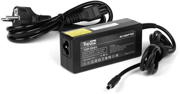 

Адаптер питания для ноутбука TopOn TOP-DE65 Dell 19.5V 3.34A (4.5x3.0mm) 65W. PN: 043NY4, 05NW44, TOP-DE65