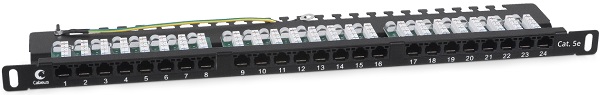 

Патч-панель Cabeus PLHD-24-Cat.5e-Dual-90-0,5U 19", 0,5U, Cat 5e, 24 порта RJ45 (8p8c), неэкранированная, Dual IDC (110/KRONE), PLHD-24-Cat.5e-Dual-90-0,5U