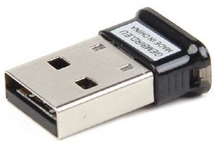 Адаптер Bluetooth Gembird BTD-MINI5 , ультратонкий корпус, v.4.0, 50 метров, до 24 Мбит/сек, USB