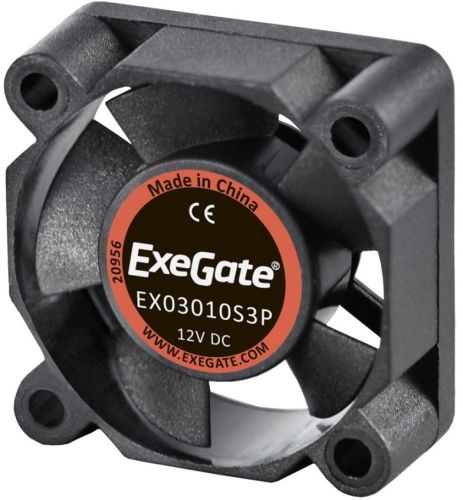 Вентилятор Exegate EX03010S3P EX281210RUS Вентилятор ExeGate EX03010S3P, 30x30x10 мм, подшипник скол