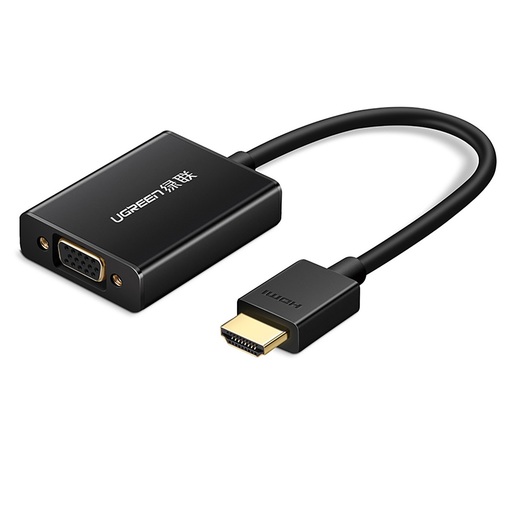 

Конвертер UGREEN 40233 HDMI to VGA with audio, черный, 40233