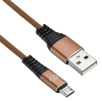 

Кабель интерфейсный Digma 1080372 USB (m)-micro USB (m) 0.15м коричневый, 1080372