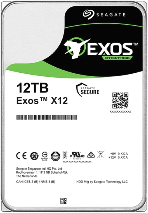 Жесткий диск 12TB SAS 12Gb/s Seagate ST12000NM0038 3.5" Exos X14 7200rpm 256MB